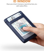 Buffway Mens Slim Wallet, Minimalist Thin Front Pocket Leather Credit Card - Image 4