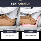 Coverado Car Seat Cushion and Lumbar Support Pillow One Piece, Memory Foam - Image 5