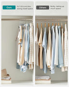 SONGMICS Clothes Hangers, Space-Saving, Light Gray and Dark Gray UCRP0050G01 - Image 7