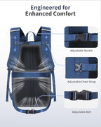 ECOHUB Hiking Backpack 30L Travel Backpack Lightweight Casual Daypack Water - Image 2