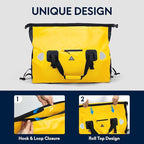 Haimont Waterproof Duffel Bag Roll-top Dry Duffel Bag - Image 3