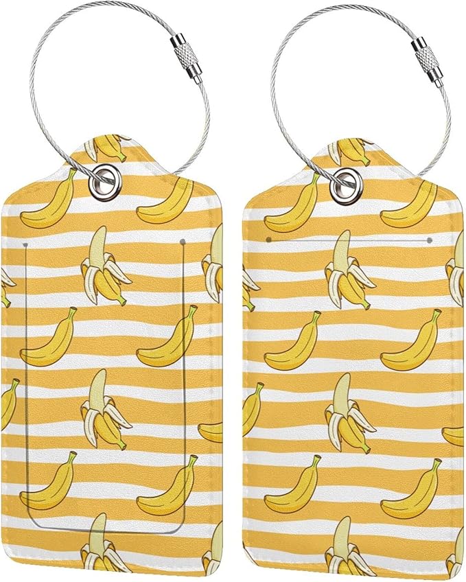 2 Packs Bananas Crew Luggage Tag by OUZPGAQ
