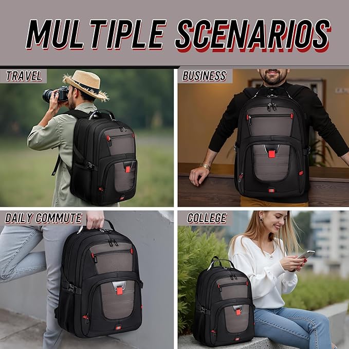 Z-MGKISS Travel Backpack, TSA Airline Approved, Travel Laptop Backpack - Image 6