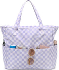 LEDAOU Large Beach Tote Bag Women Waterproof Sandproof Zipper Beach Tote Bag by LEDAOU