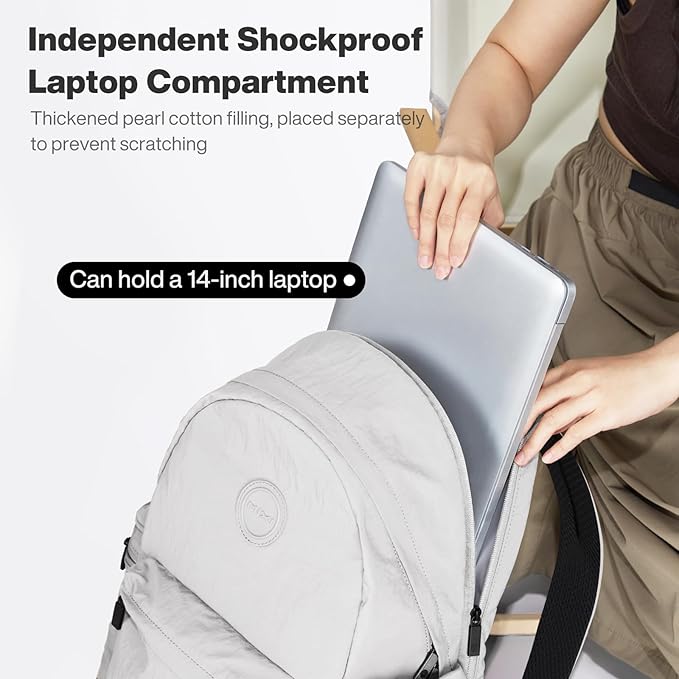 mixi Outdoor Lightweight Backpack Casual Carry On Laptop Backpack Travel Bookbag - Image 5
