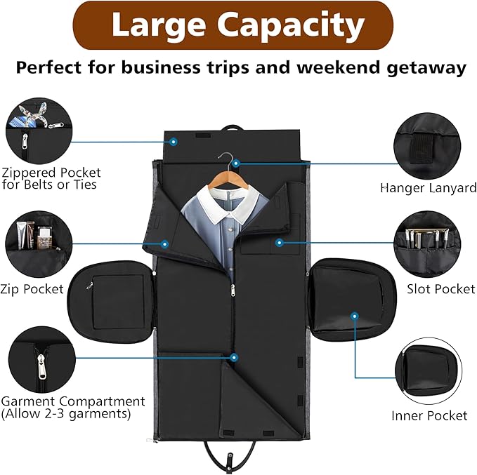 Convertible Garment Duffel Bag for Travel - Image 3