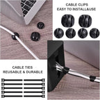 Cable Management Box, 2 Pack Large & Medium Cable Organizer Box - Image 5