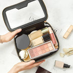 ROWNYEON Clear Makeup Case Toiletry Bag Multipurpose Travel Makeup Train Case - Image 4