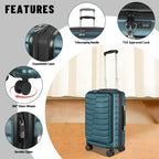 22×14×9 Airline Approved Carry On Expandable Luggage - Image 6