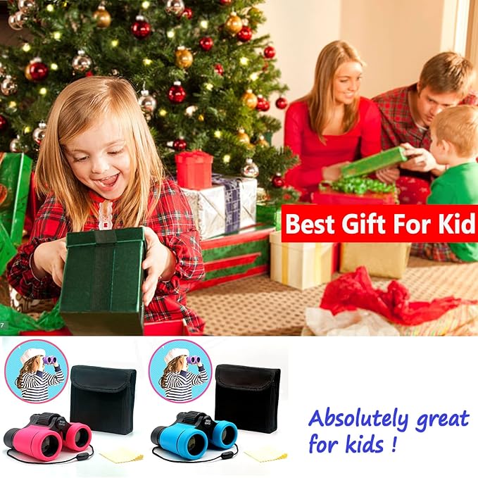 Kids Binoculars Best Gifts for 3-12 Years Boys Girls High-Resolution Optics - Image 7