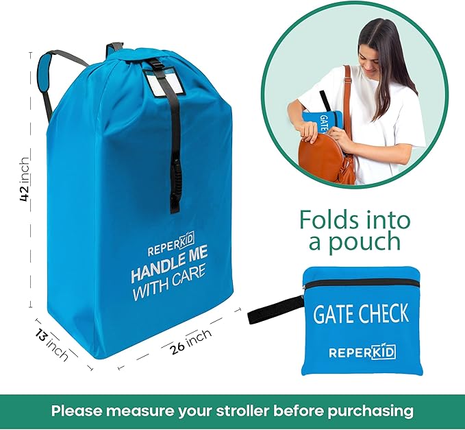 reperkid Medium Stroller Bag for Airplane Travel, Fits Most Single Strollers - Image 5