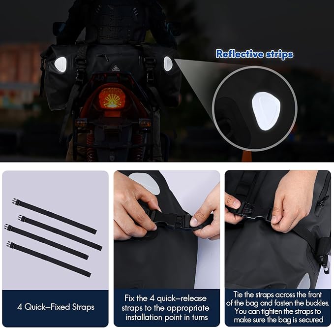 Haimont Waterproof Duffel Bag Roll-top Dry Duffel Bag - Image 3