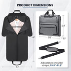 Garment Bags for Travel, Double Layered Carry on Garment Bag - Image 2