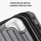 LEVEL8 Grace Carry on Luggage, 20 Inch Expandable Hard Shell Suitcases - Image 5