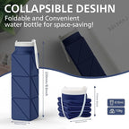 2pcs 610ml Collapsible Water Bottles Upgrade Foldable Water Bottle BPA Free - Image 2