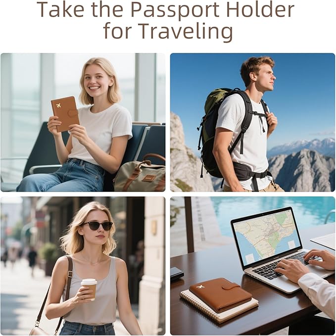 ZOPPEN Rfid Passport Holder for Travel, Passport Cover Wallet Case Travel - Image 6