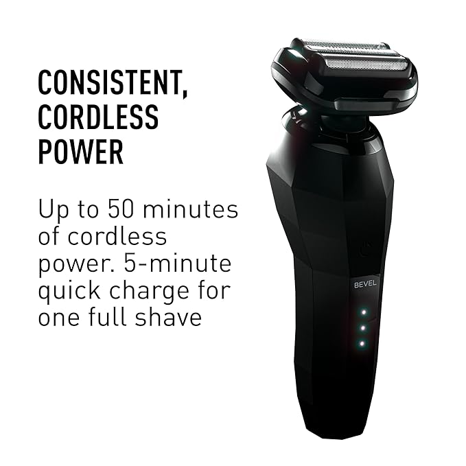 Bevel Electric Shaver for Men, Mens Foil Shavers for face, Wet & Dry Shave - Image 6