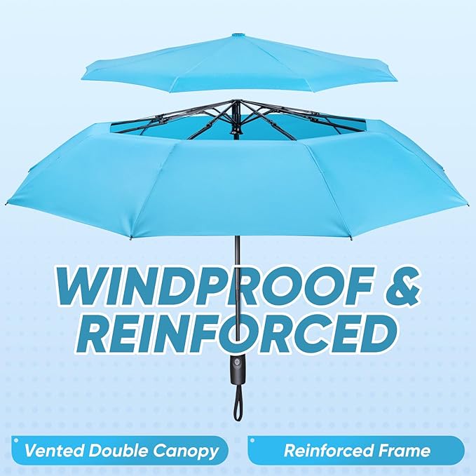 PTEROMY Windproof Compact Travel Umbrellas - Image 2
