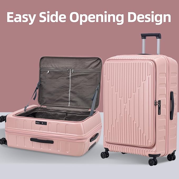 29 Inch Luggage with Expansion & Side Opening Design, 50 * 31*76cm, 117L~133L - Image 4