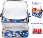 FlowFly Kids Double Decker Cooler Insulated Lunch Bag Large Tote - Image 5