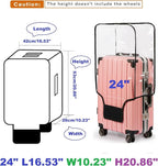 Clear PVC Suitcase Cover Protectors- Thickened Waterproof Luggage Covers - Image 2