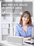 OnLyee White Noise Machine for Office Privacy & Noise Canceling, USB - Image 4