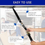 Black Ratchet Straps, 1 Inch x 16.4 Feet - Image 5