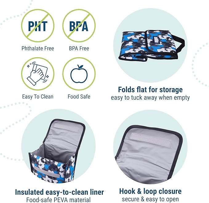 Wildkin Kids Insulated Lunch Bag – Reusable, School & Travel - Image 3