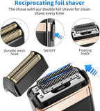 HIENA PRO Professional Cordless Hair Clippers for Men, Beard Trimmer & Elecatric Shaver & Nose Hair Trimmer Set, Rechargeable Barber Hair Cutting Grooming Kit