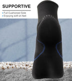 BULLIANT Compression Socks for Men 6Pairs, Athletic Crew Socks Cushioned For - Image 3