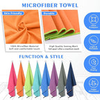 HOEAAS 2 Pack Microfiber Camping Towels, Quick Dry Towel, Super Absorbent Ultra - Image 5