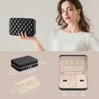 Lolalet Travel Jewelry Case for Women, Travel Jewelry Organizer Box - Image 7