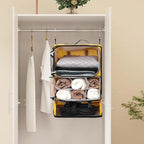 TABITORA Travel Portable Hanging Shelves Closet Organizer Packing Luggage - Image 6