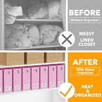 SpaceAid 8 Pack Bed Sheet Organizers and Storage, Foldable Organizer - Image 2