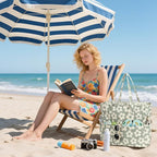 LEDAOU Beach Bag Waterproof Sandproof Women Tote Bag Pool Bag - Image 4