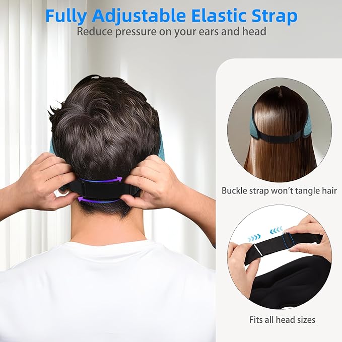 3D Sleep Mask with Bluetooth Headphones, Sleeping Headphones - Image 4