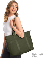 Tote Bag for Women with Zipper, Travel Tote Bags with Compartments Large - Image 2