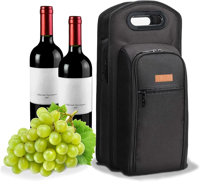 ALLCAMP 6 Piece Wine Travel Bag and Insulated Wine Carrier Tote Carrying Cooler by ALLCAMPOUTDOORGEAR