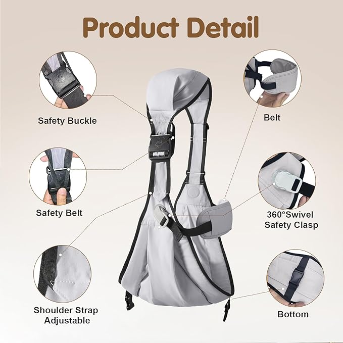 Baby Sling Carrier, Toddler Carrier, 2025 New Baby Sling - Image 4