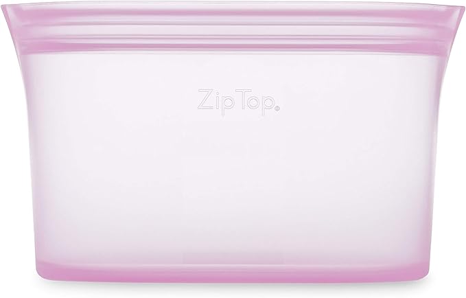 Zip Top Reusable Food Storage Bags | Medium Dish | Silicone Meal Prep Container - Image 2