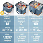 CleverMade Collapsible Insulated Cooler Bag – Leakproof Soft Folding Cooler - Image 10