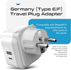 Ceptics European Plug Travel Adapter Set, 20W PD & QC, Safe Dual USB & USB-C - Image 8