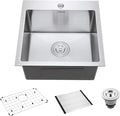 18-Inch Bar Sink Drop-In, SINKVINE Stainless Steel Kitchen Sink by SINKVINE