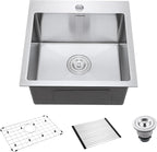 18-Inch Bar Sink Drop-In, SINKVINE Stainless Steel Kitchen Sink by SINKVINE