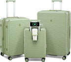Hard Shell Suitcases Expandable Travel Luggage Sets 3 Piece, Carry on and Check by HanTrip