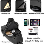 Waterproof Sling Bags Mens Shoulder Crossbody Backpack - Image 5
