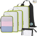 Cipway Compression Packing Cubes, See Through Mesh Luggage Organizer Bags by Cipway