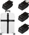 Luggage Straps for Suitcases TSA Approved Travel Belt 4 Pack by Chelmon by Chelmon
