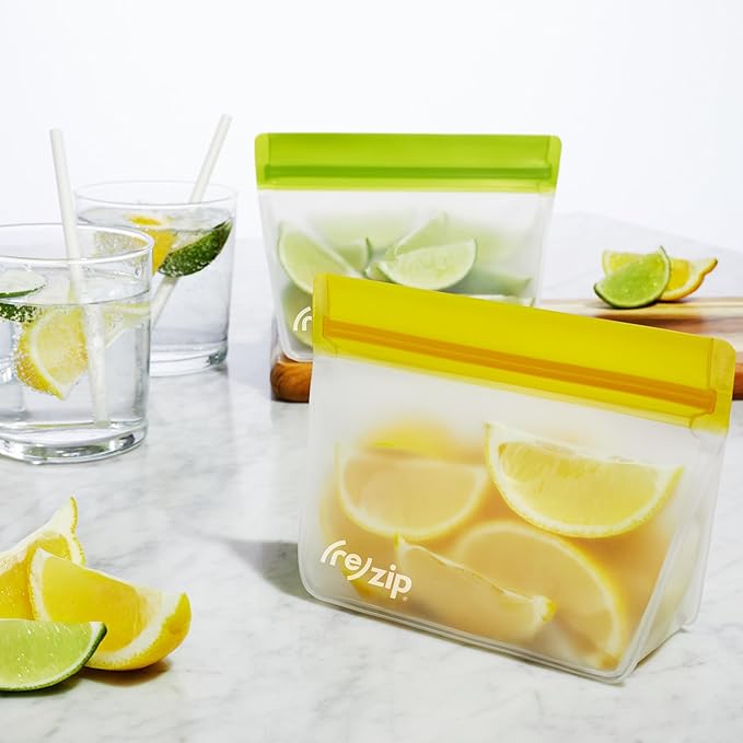 zip 5-pack Stand-Up Reusable Bags | BPA-Free, Food Grade, Freezer and - Image 6