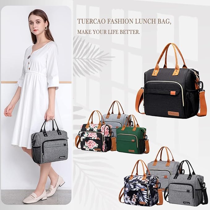 TuErCao Insulated Lunch Bag Soft Cooler Bag - Image 9